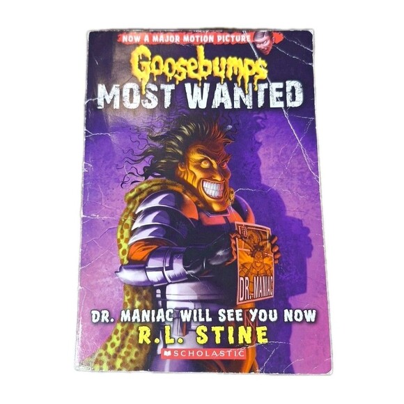 Goosebumps Most Wanted: Dr. Maniac Will See You Now by R.L. Stine (Scholastic) - Picture 1 of 5